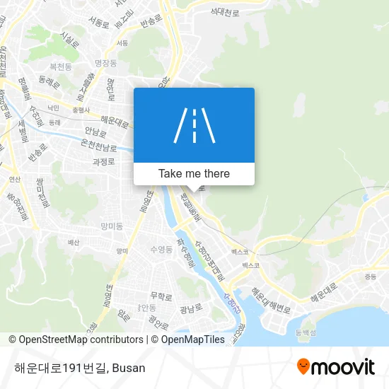 해운대로191번길 map