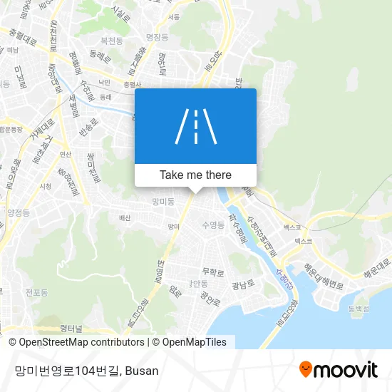 망미번영로104번길 map