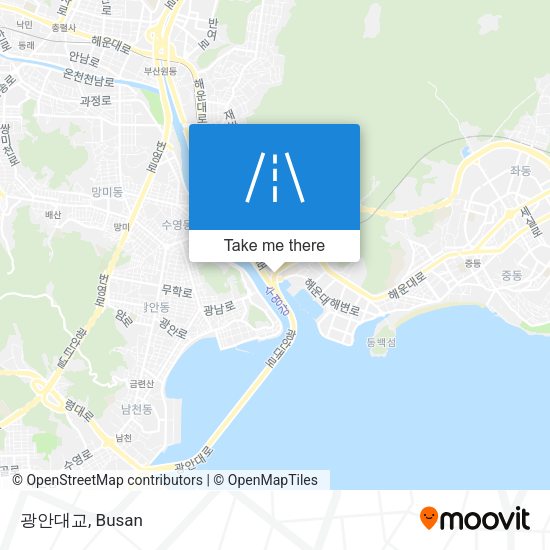 광안대교 map