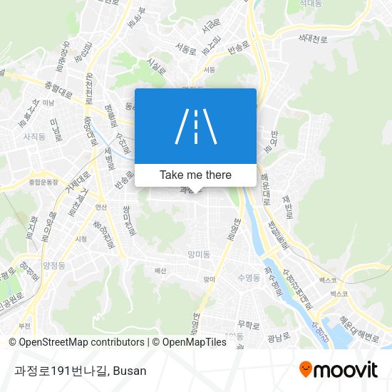 과정로191번나길 map