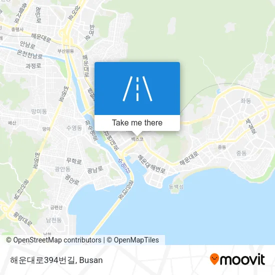 해운대로394번길 map