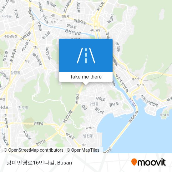 망미번영로16번나길 map