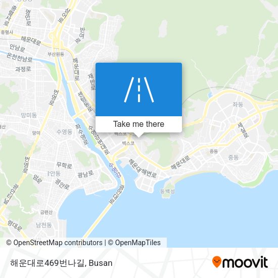 해운대로469번나길 map