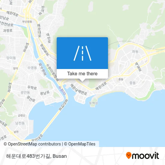 해운대로483번가길 map