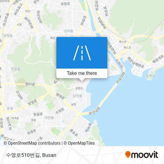 수영로510번길 map