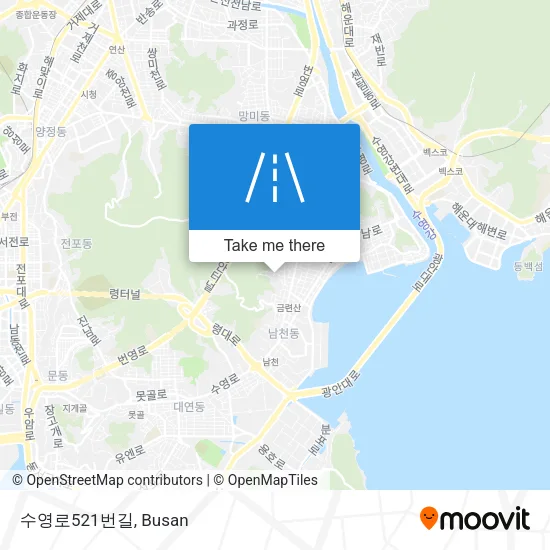 수영로521번길 map
