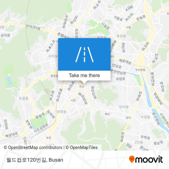 월드컵로120번길 map