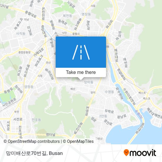 망미배산로70번길 map