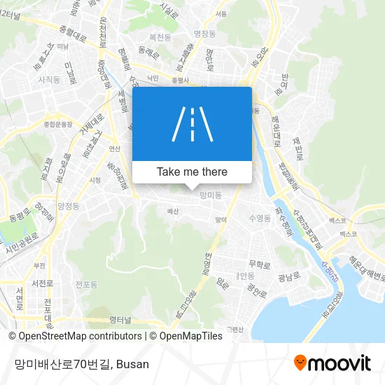 망미배산로70번길 map