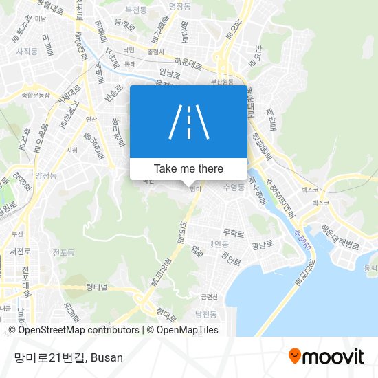 망미로21번길 map