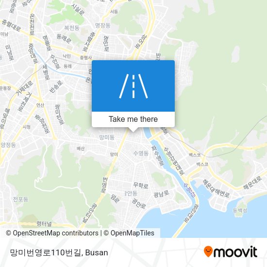 망미번영로110번길 map