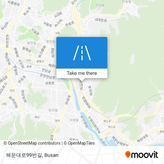 해운대로99번길 map