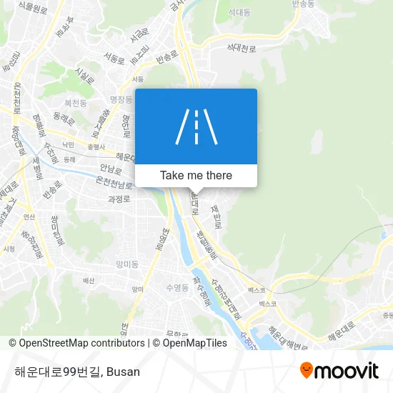 해운대로99번길 map
