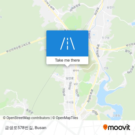 금샘로578번길 map