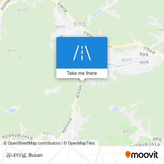 곰내터널 map