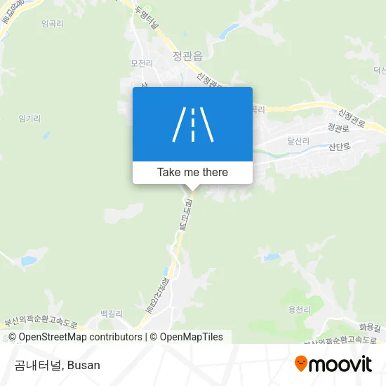 곰내터널 map