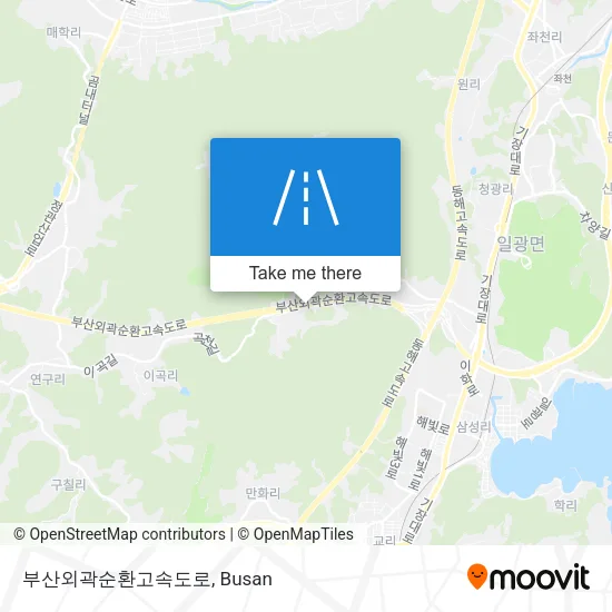 부산외곽순환고속도로 map