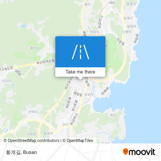 횡계길 map