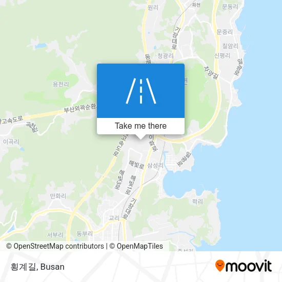 횡계길 map