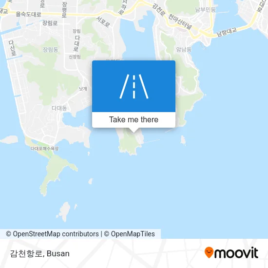 감천항로 map