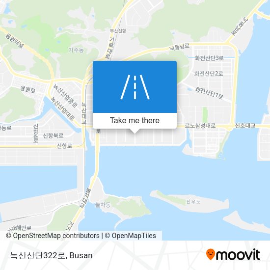 녹산산단322로 map