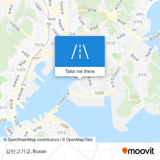감만고가교 map