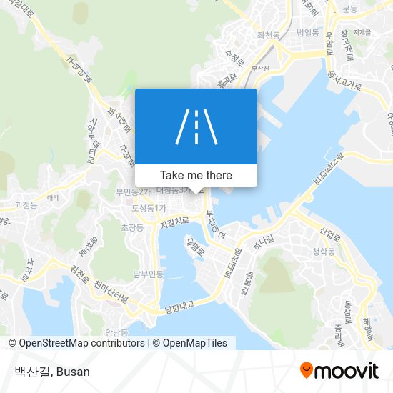 백산길 map