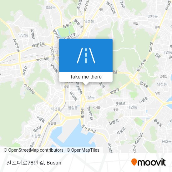 전포대로78번길 map