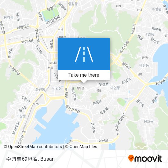 수영로69번길 map