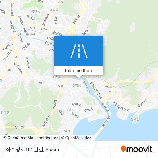 좌수영로101번길 map