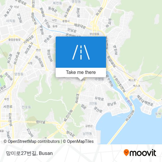 망미로27번길 map