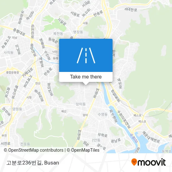 고분로236번길 map