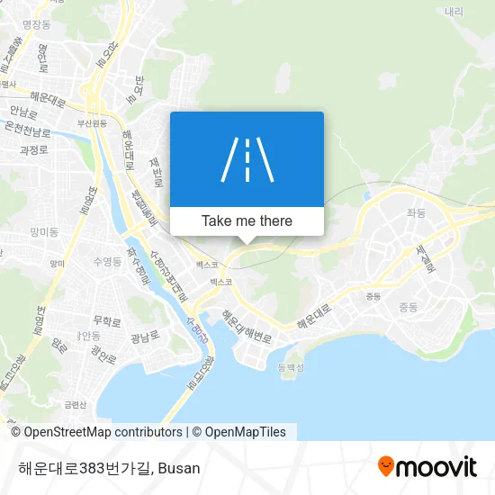 해운대로383번가길 map