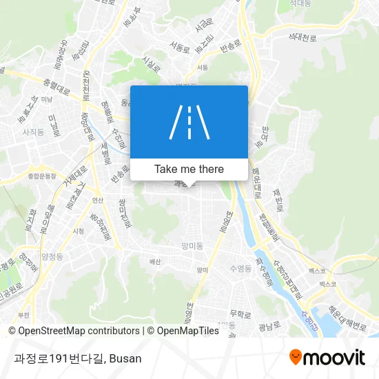 과정로191번다길 map