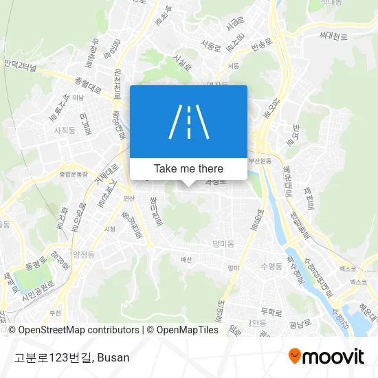 고분로123번길 map