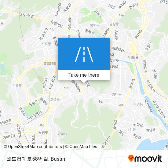 월드컵대로58번길 map