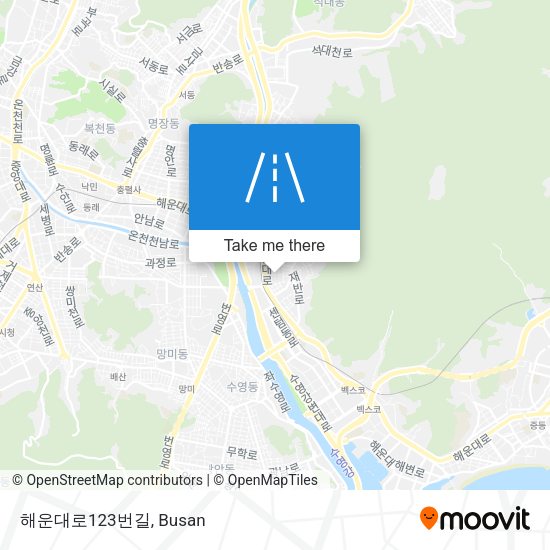 해운대로123번길 map