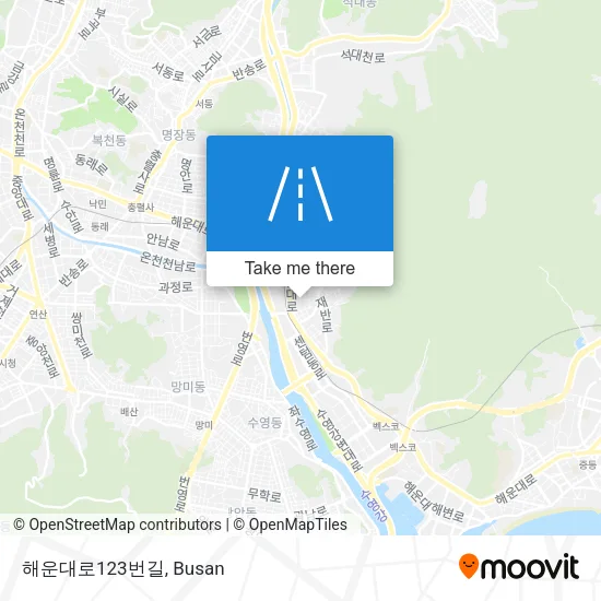 해운대로123번길 map