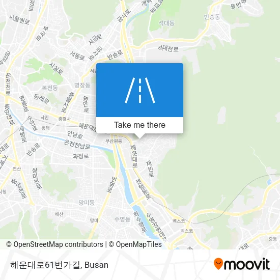 해운대로61번가길 map