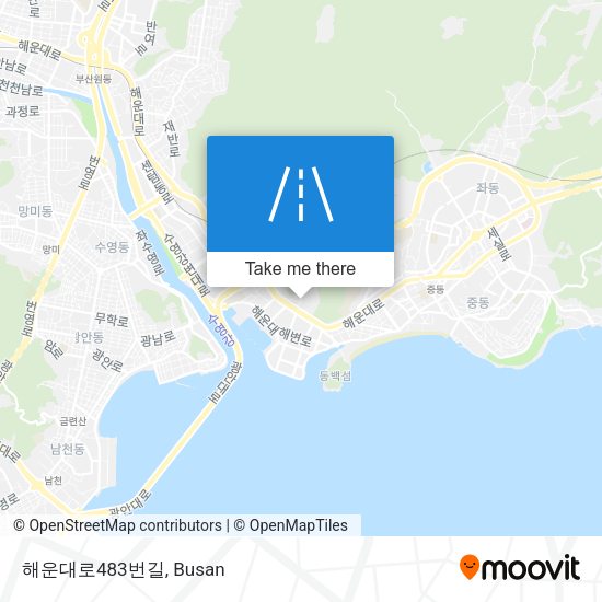 해운대로483번길 map