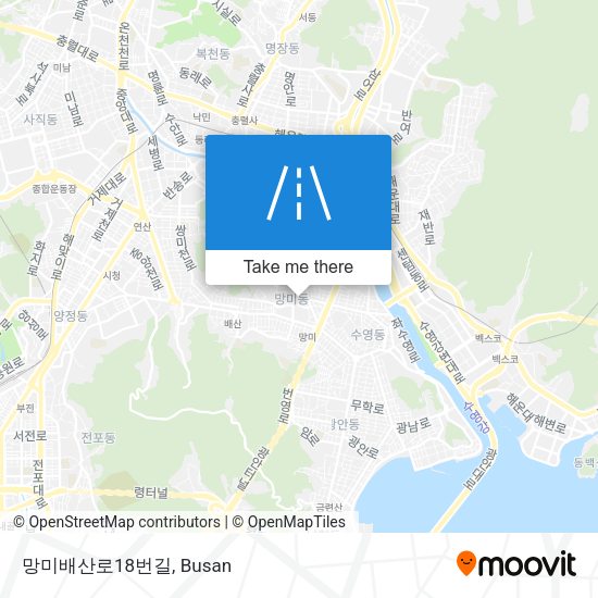 망미배산로18번길 map