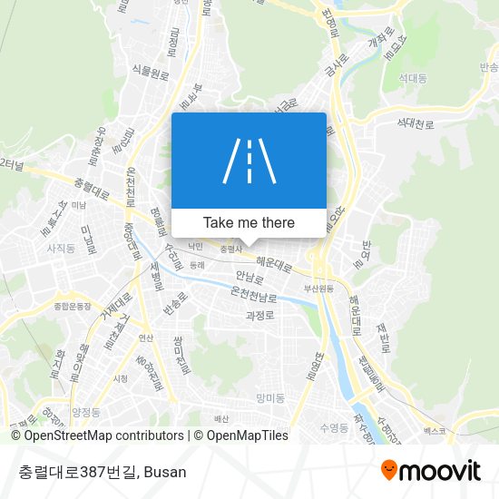 충렬대로387번길 map