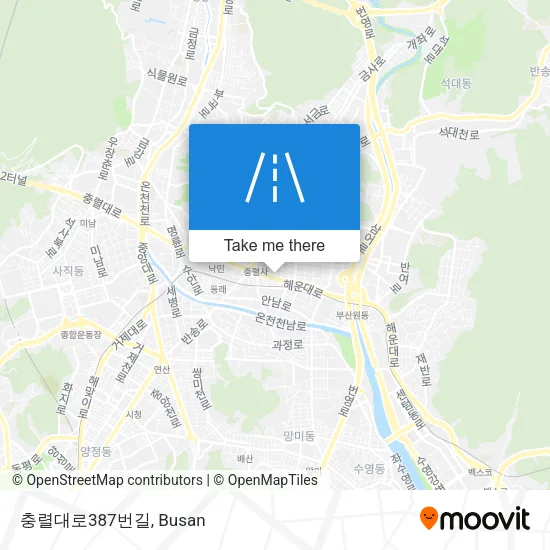 충렬대로387번길 map