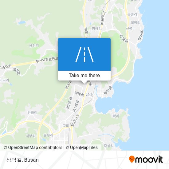 삼덕길 map