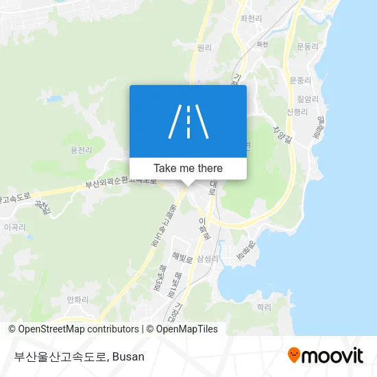 부산울산고속도로 map
