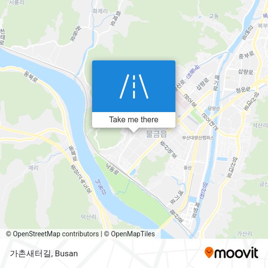 가촌새터길 map