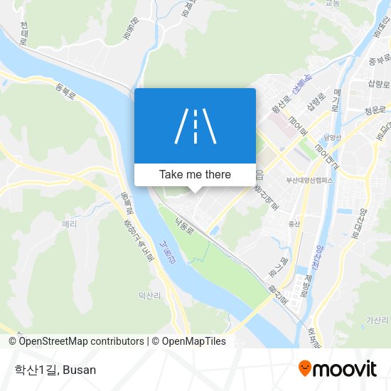 학산1길 map