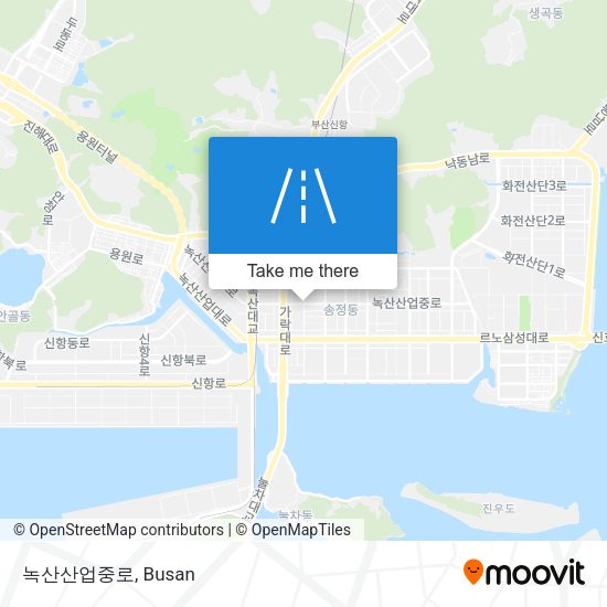 녹산산업중로 map