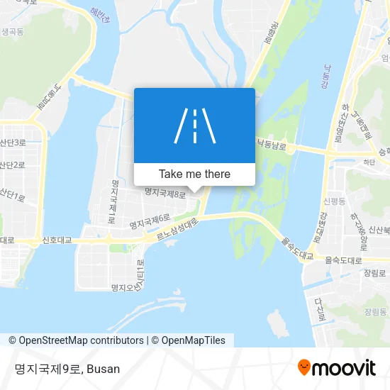 명지국제9로 map