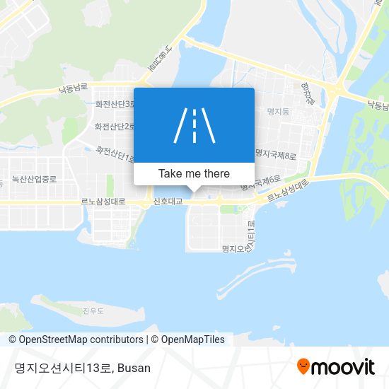 명지오션시티13로 map